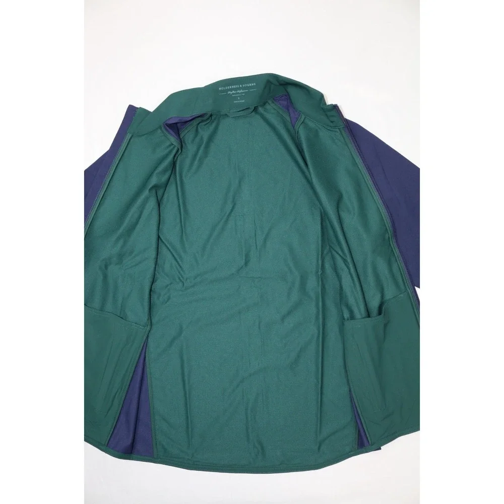Holderness & Bourne The Hyde Full Zip Performance Jacket Mens S WaterResist Pine